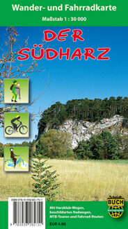 Südharz Wander- und Fahrradkarte 1 : 30 000