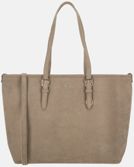 suedine shopper L taupe