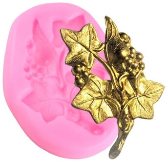 Sugarcraft Druif Siliconen Mallen Relief Bladeren Cupcake Topper Fondant Cake Decorating Gereedschap Snoep Klei Chocolade Gumpaste Mallen