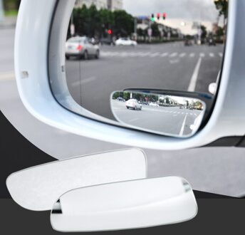 Sugeryy 360 Graden Verstelbare Glazen Frameloze Auto Achteruitkijkspiegel Achteruitkijkspiegel Omkeren Groothoek Auxiliary Dodehoekspiegel