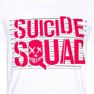 Suicide Squad Line Up Logo Heren T-Shirt - Wit - S