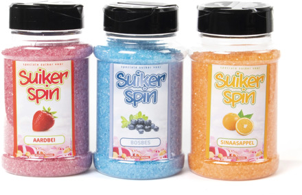 Suikerspinsuiker Fruitmix NR. 2 in 3 x strooibussen á 400 gram