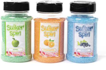 Suikerspinsuiker Fruitmix NR. 3 in 3 x strooibussen á 400 gram