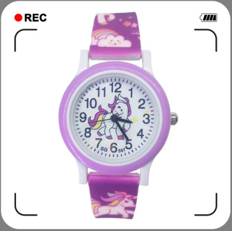 Suitable for Children Aged 3-10 Using Children's Watches 4 Styles Cartoon Unicorn Boys Girls Kids Wristwatch Gifts Pony Clock