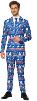Suitmeister Christmas blue nordic Blauw - S