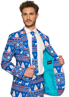 Suitmeister Christmas blue nordic Blauw - XXL