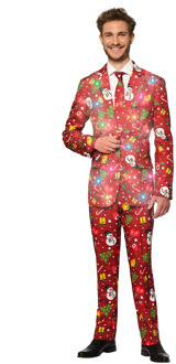 Suitmeister Christmas icons light up Rood - XL