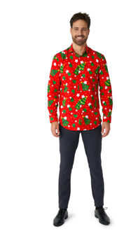 Suitmeister Christmas trees stars red Rood - 38 (S)