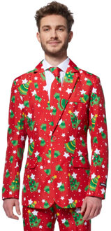 Suitmeister Christmas trees stars red Rood - M