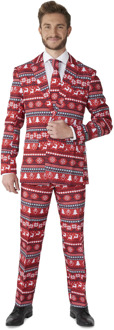 Suitmeister Nordic pixel red Rood - XXL