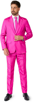 Suitmeister Pink - Mannen Kostuum - Roze - Feest - Maat M