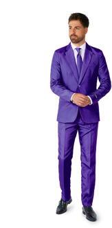 Suitmeister Purple - Mannen Kostuum - Paars - Feest - Maat 2XL