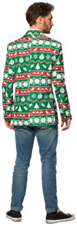 Suitmeister Verkleedblazer Christmas Green Nordic Heren Polyester Mt S