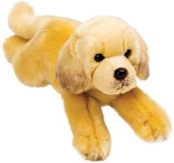 Suki Knuffel hond - Labrador - blond - 30 cm - liggend - knuffeldier - hondenknuffel