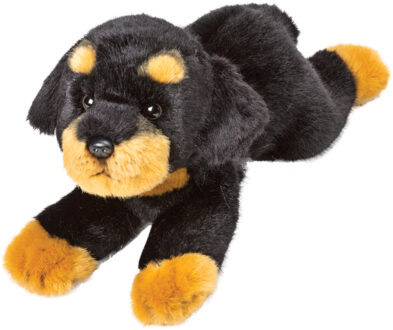 Suki knuffel Rottweiler hond - 30 cm - speelgoed knuffeldier - pluche Multi