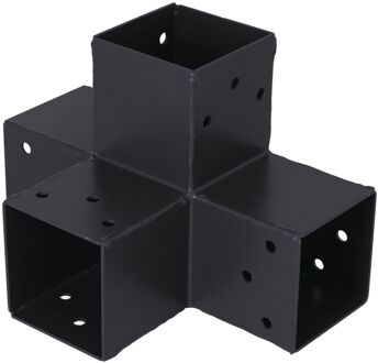 Suki Koppel T-stuk 4 Aansluitingen Recht Antraciet 71x71mm Type H