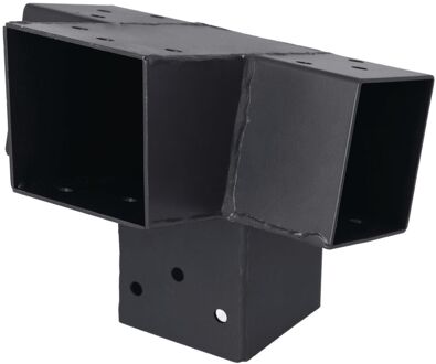 Suki Koppel T-stuk 4 Aansluitingen Schuin Antraciet 71x71mm Type J