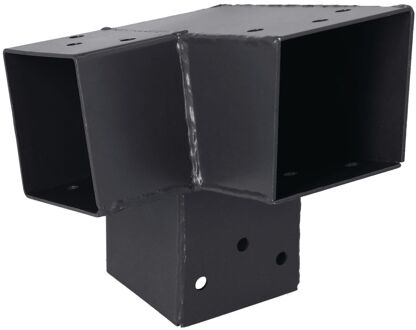 Suki Koppelstuk Hoek 3 Aansluitingen Antraciet 71x71mm Type F