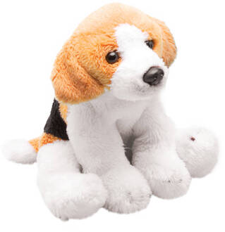 Suki Pluche knuffel dieren Beagle hond 13 cm - Knuffel huisdieren Multikleur