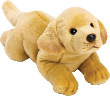Suki Pluche knuffel hond - blond - 34 cm - dier - Labrador - Speelgoed knuffelbeest - Honden soorten