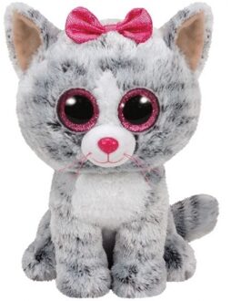 Suki Ty Beanie Buddy knuffel kat Kiki - 24 cm Multikleur