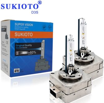 SUKIOTO Originele D3S Xenon Lamp alle metalen Base 35 w auto koplamp Lamp xenon D3S D3C HID Xenon Lamp 4300 k 5000 k 6000 k 8000 k warm wit / D3S