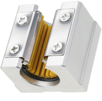 Suleve 1Pcs Solid Polymer SBR12UU 12mm Open Block Linear Bearing Slide CNC Router Linear Slide for Mechanical Hardware Tool