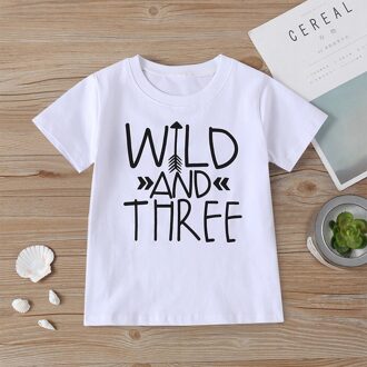 Summer Boys T Shirt Print Kids T Shirt Boy Cotton Short Sleeve Baby Girls T Shirt Children's Clothes wit / 120cm