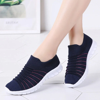 Summer Casual Socks Shoes For Women 2020 Fashion Woman Flats Slip On Lightweight Breathable Sneakers
