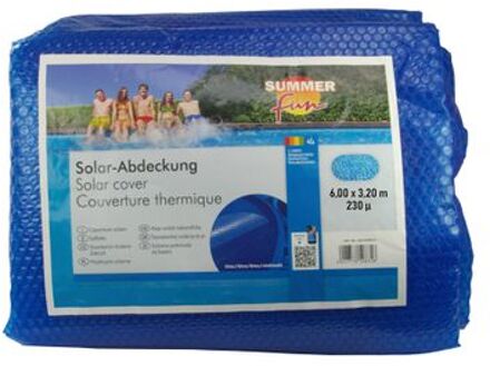 Summer Fun Zomerzwembadhoes solar ovaal 600x320 cm PE blauw