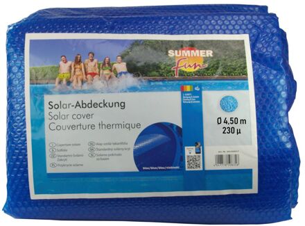 Summer Fun Zomerzwembadhoes solar rond 450 cm PE blauw