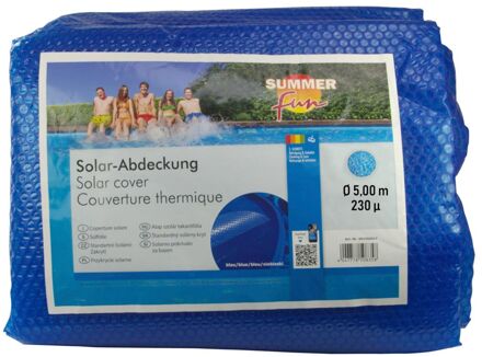 Summer Fun Zomerzwembadhoes solar rond 500 cm PE blauw