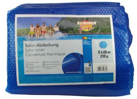 Summer Fun Zomerzwembadhoes solar rond 600 cm PE blauw