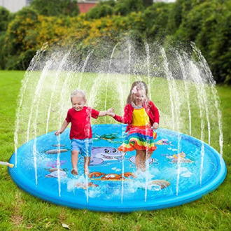Summer Kids Outdoor Water Game Mat Activity Toddlers Baby Pool Baby Swimming Pool Spray Mat Play Mat Sprinkler Kids Toy