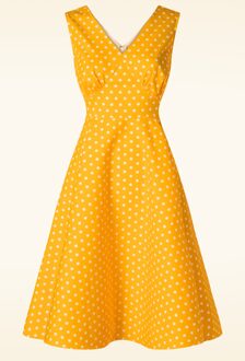 Summer Spot swing jurk in geel
