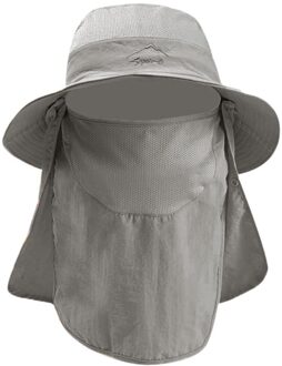 Summer Unisex Outdoor Neck Flap Bucket Boonie Cap Solid Adjustable Fishing Hat Mountaineering Hat Sports Caps In Summer #Zer