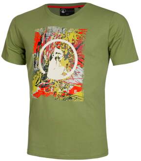 Summerbreeze Graffity T-shirt Heren olijf - L