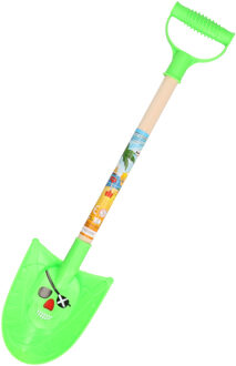 Summerplay Speelgoed piraten schep - voor kinderen - punt - kunststof - groen - 49 cm - Speelgoedschepjes