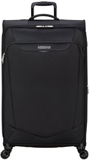 Summerride Spinner L Exp black zachte koffer Zwart - H 80 x B 48 x D 30 cm