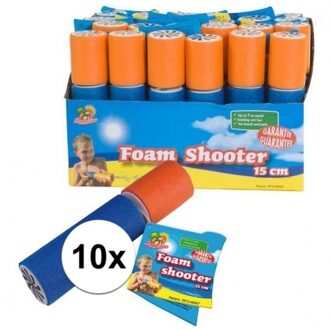 Summertime 10x Speelgoed waterpistool van foam 15 cm Multi