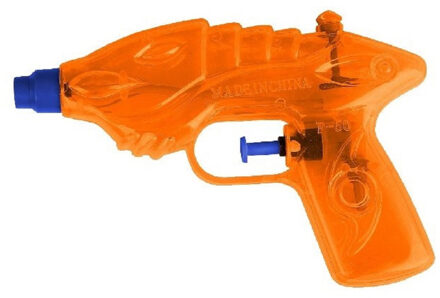 Summertime 1x Waterpistool/waterpistolen oranje 16,5 cm - Waterpistolen