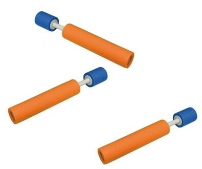 Summertime 3x stuks Waterpistolen van foam 33 cm