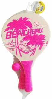 Summertime Beachball set hout - roze - Beachballsets