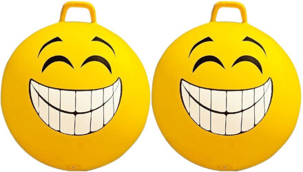 Summertime Skippybal Smile Emoticon - 2x - D65 cm - voor kinderen - buiten speelgoed