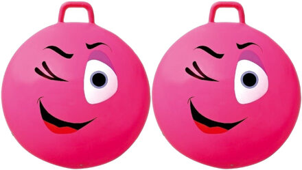 Summertime Skippybal Smile Emoticon - 2x - D65 cm - voor kinderen - buiten speelgoed