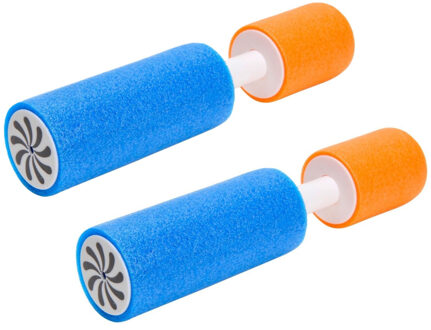 Summertime Waterpistool van foam 15 cm - 2x - waterspuiten kleine model - spuit 7 meter ver