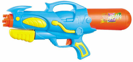 Summertime Waterpistool/waterpistolen blauw/oranje 50 cm - Waterpistolen