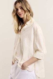 Summum 2s3054-12049 blouse embellished cotton Wit - 36