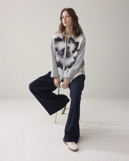 Summum 2s3451-12375 120 blouse big flower cotton multicolour Veelkleurig - 34