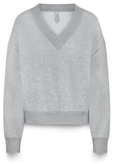 Summum 3s5193-30413 810 soft v-neck sweat mist Grijs